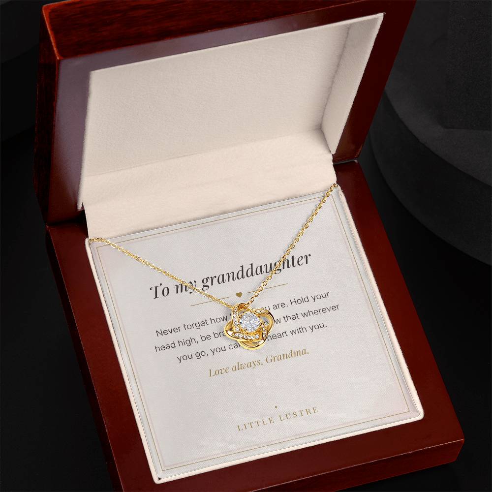 To My Granddaughter Love Necklace