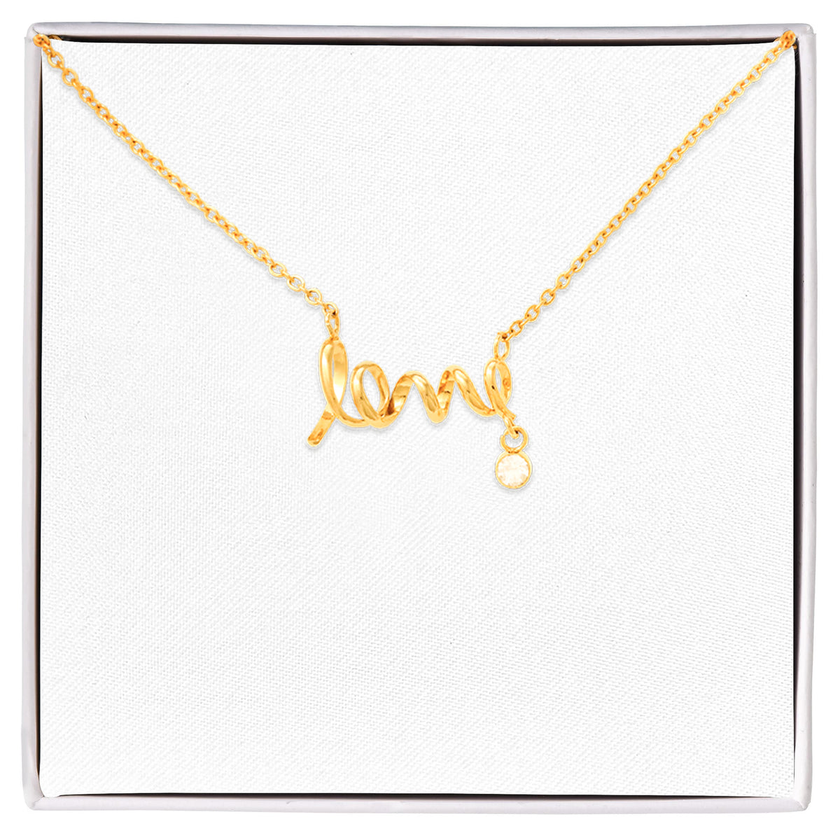 Always Beside You Script Love Necklace