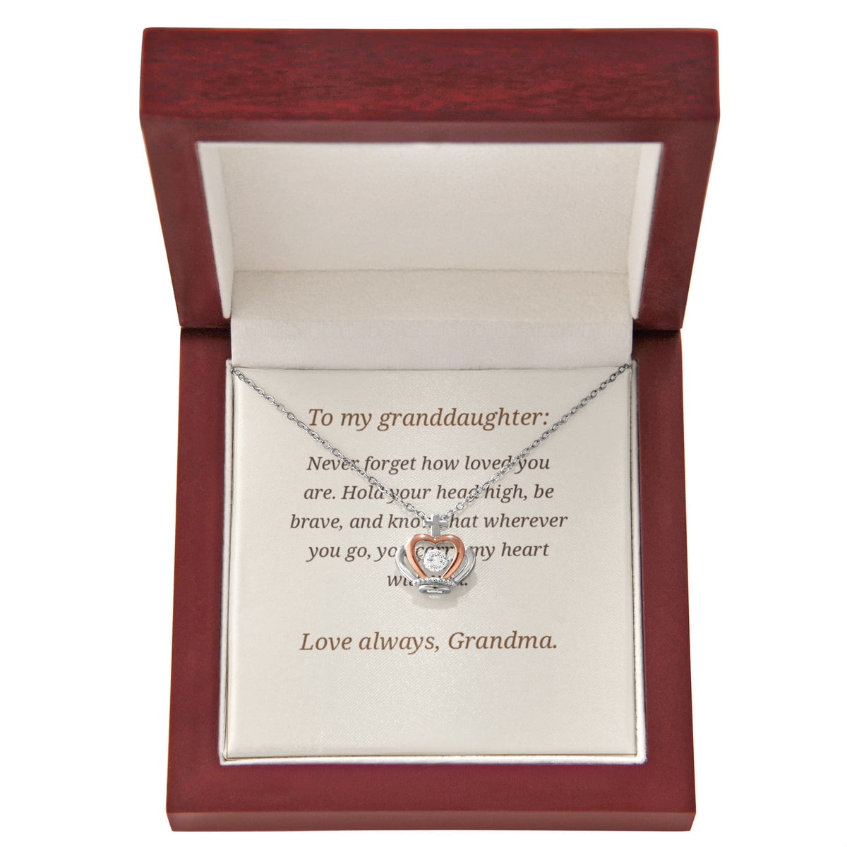 To My Granddaughter Necklace